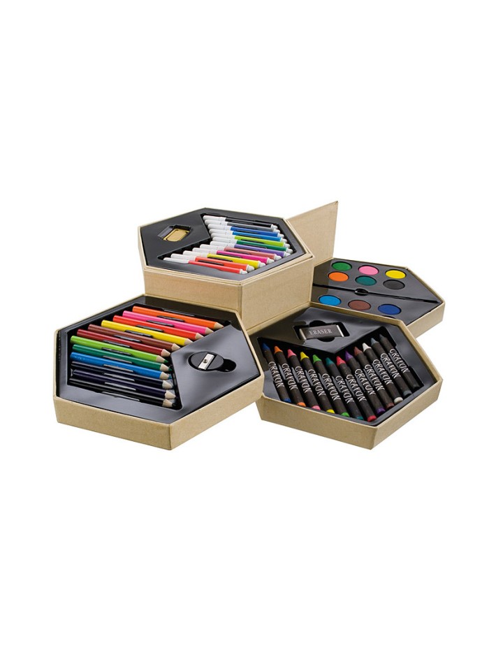 zestaw artist kredki pisaki farby 1