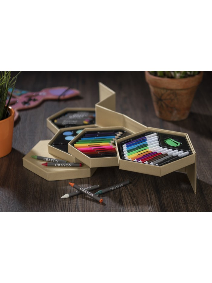 zestaw artist kredki pisaki farby 5